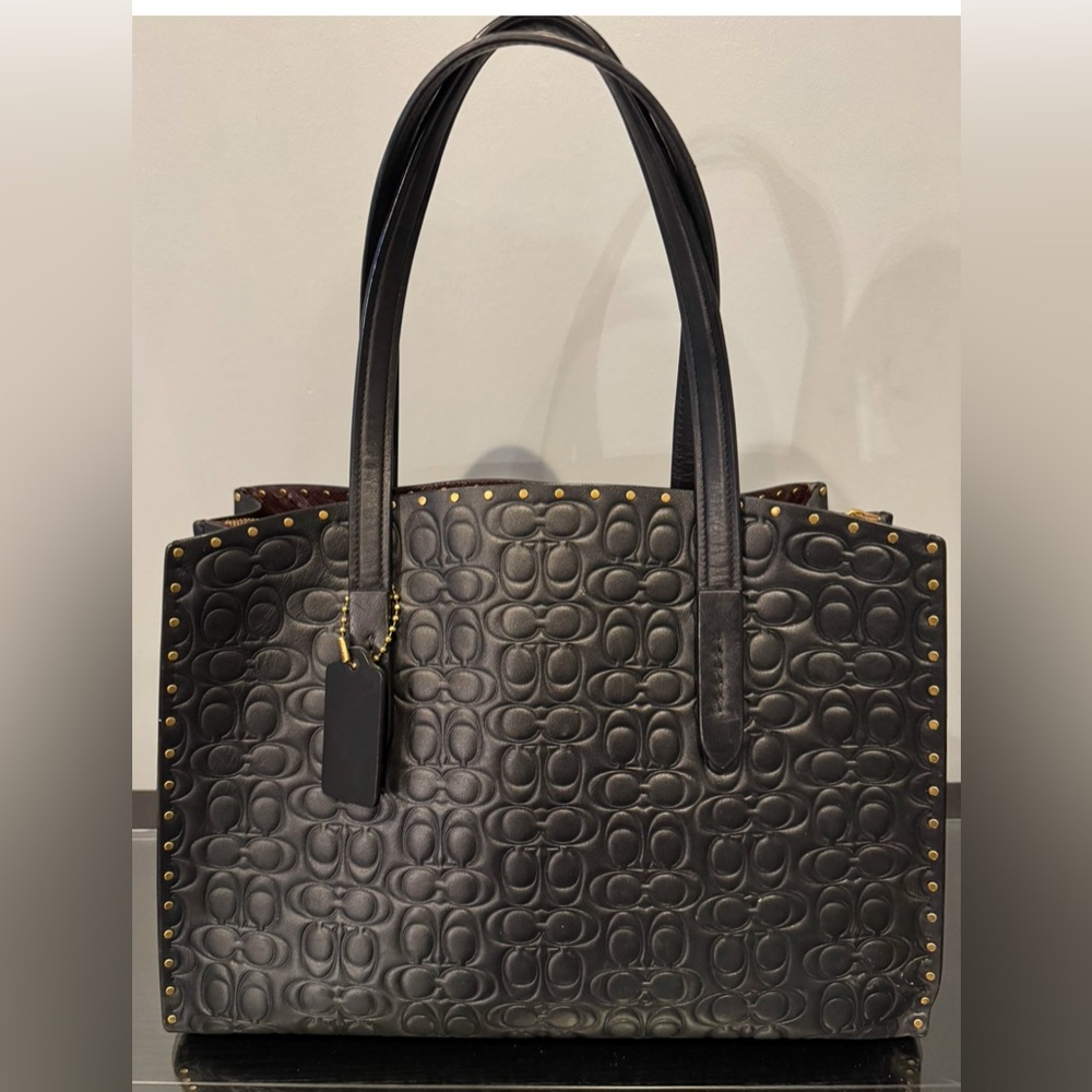 Vintage Coach Studded leather purse